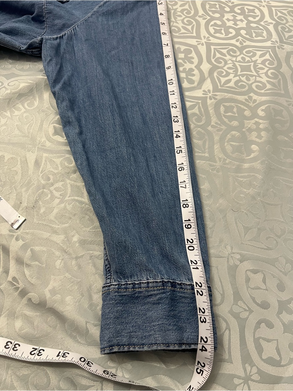 Levi's blue western Classic Indigo Denim Shirt 3X - Picture 12 of 14